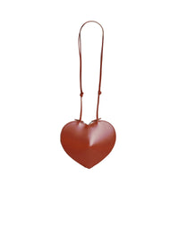 Le Coeur shoulder bag, leather - Cognac