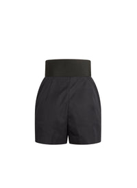 Short à ceinture corset - Bleu foncé