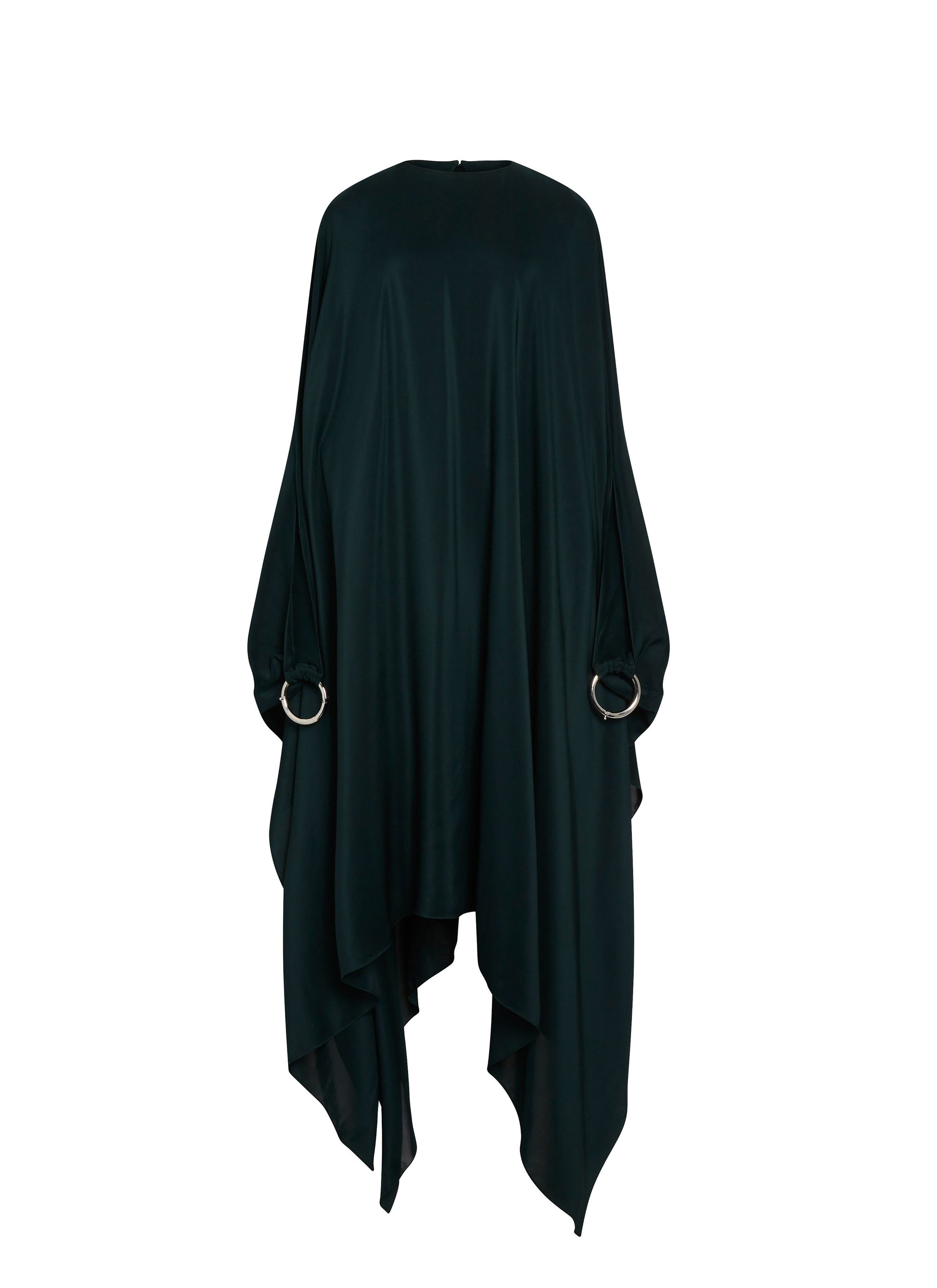 Silk kaftan dress - Dark green