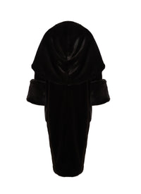 Oversized faux fur duffle coat - Ebene
