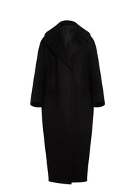 Long cashmere and wool coat - Black Alaïa