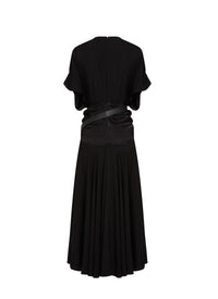 Robe patineuse fluide - Noir Alaïa