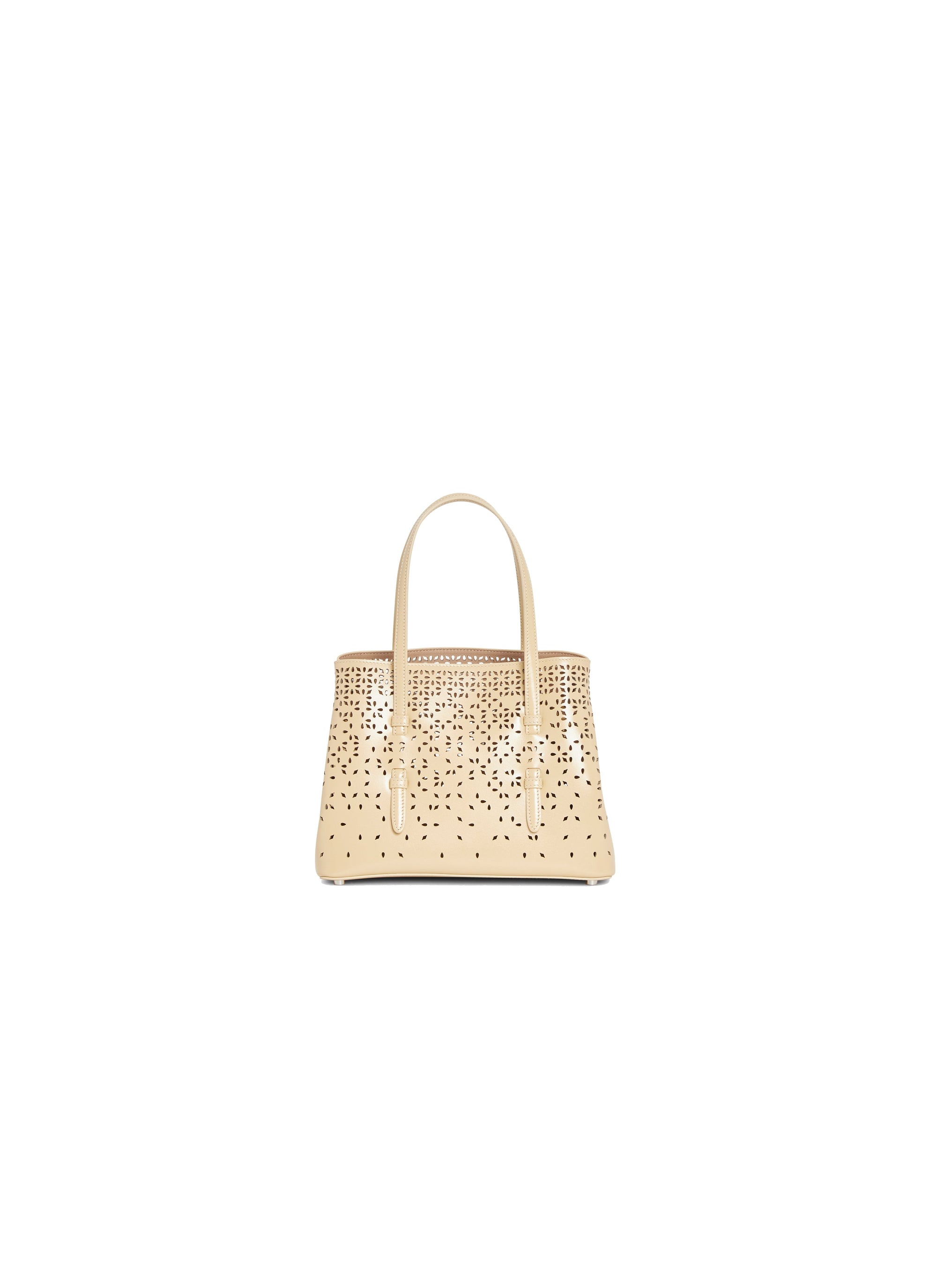 Sac mini Palm Fiori en cuir - Sable