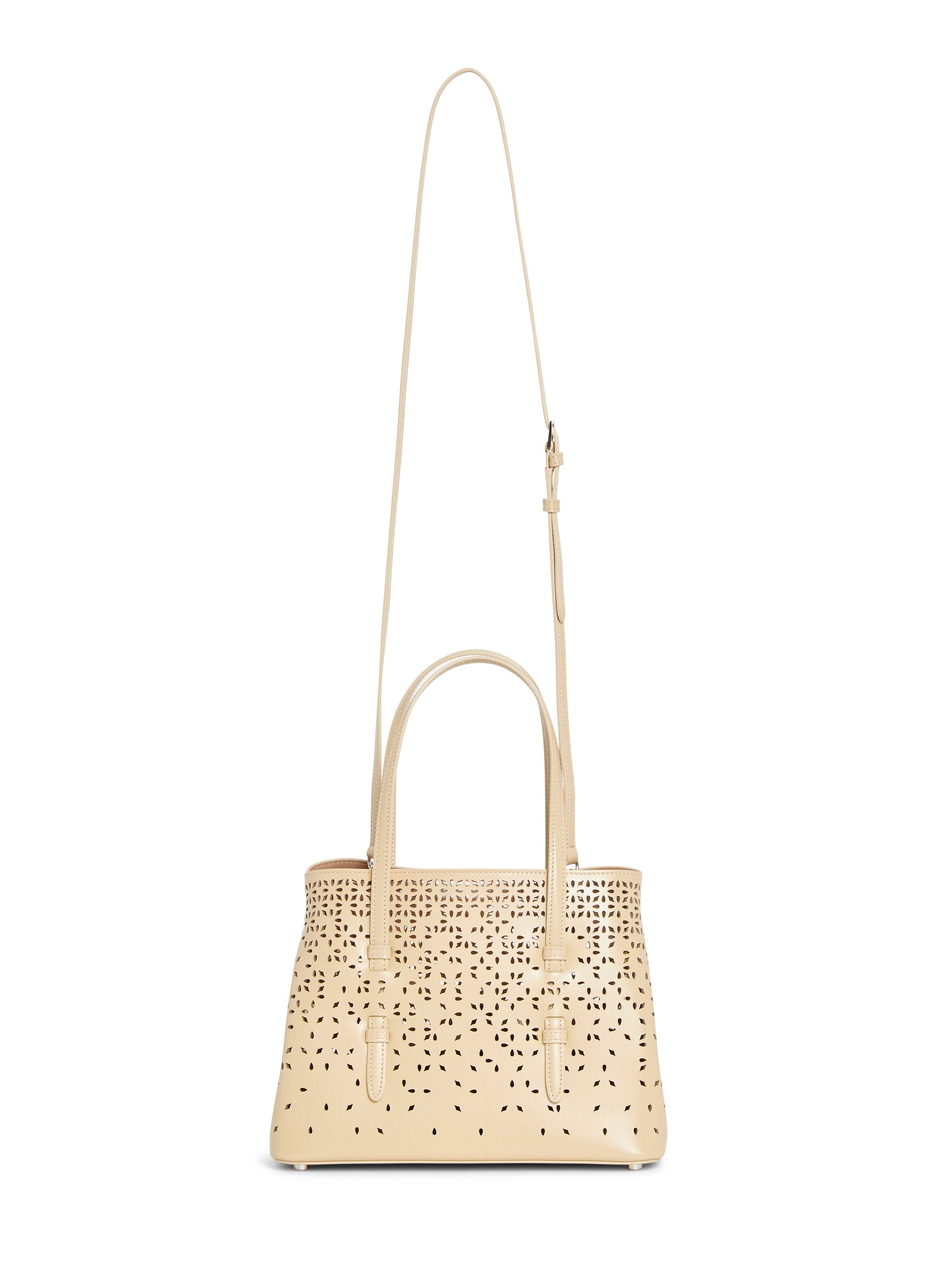 Sac mini Palm Fiori en cuir - Sable