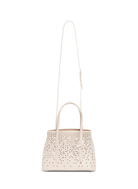 Palm Fiori mini bag leather - Pebble