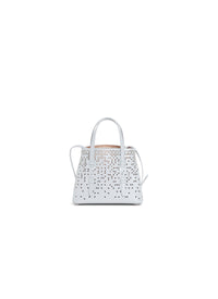 Sac mini Palm Fiori en cuir ajouré - Nuage