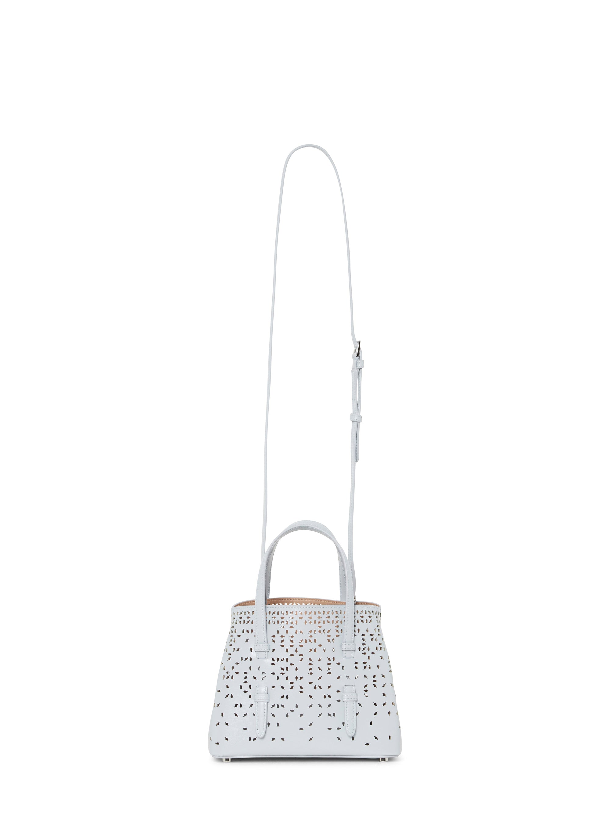 Sac mini Palm Fiori en cuir ajouré - Nuage
