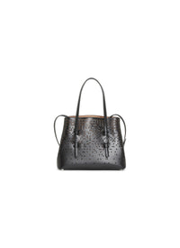 Mina Bolivia Fiori bag leather - Black intense