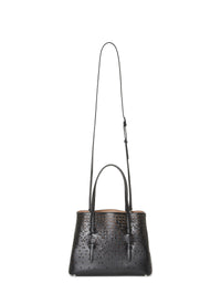 Mina Bolivia Fiori bag leather - Black intense