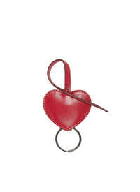 Leather Heart Keyring - Lacquer