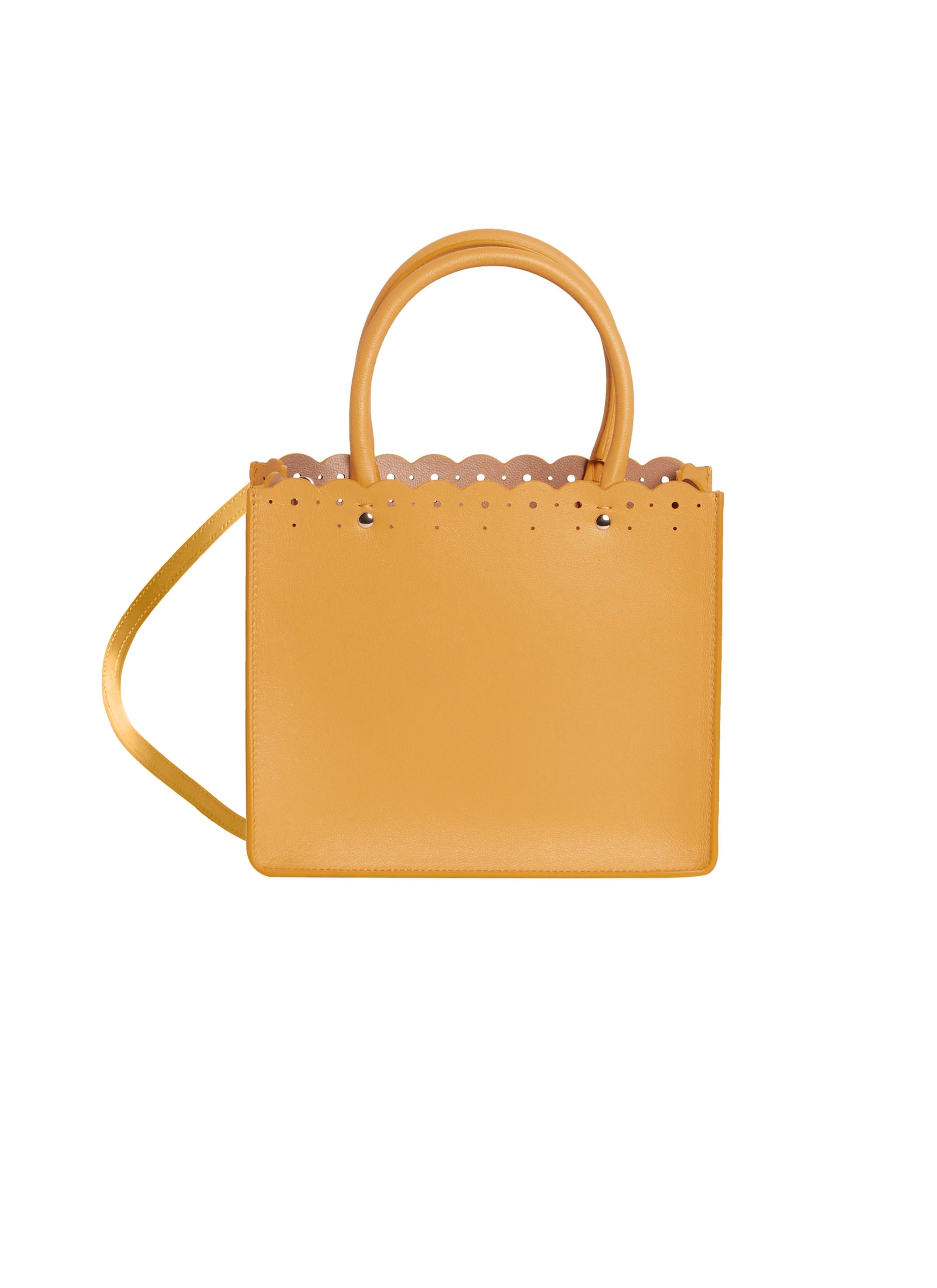 Sac cabas Garance 16 en cuir - Citrine