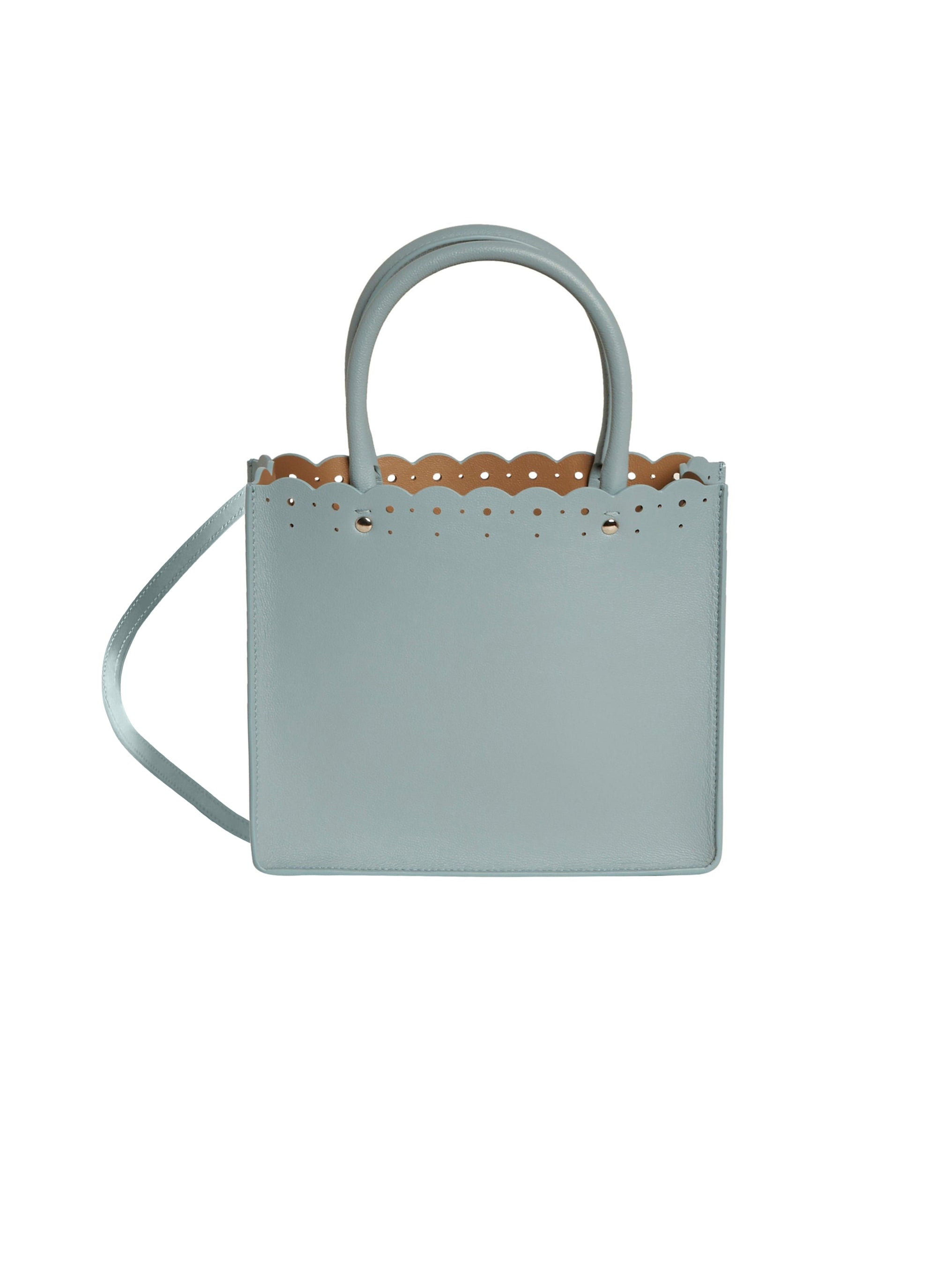 Sac cabas Garance 16 en cuir - Acier