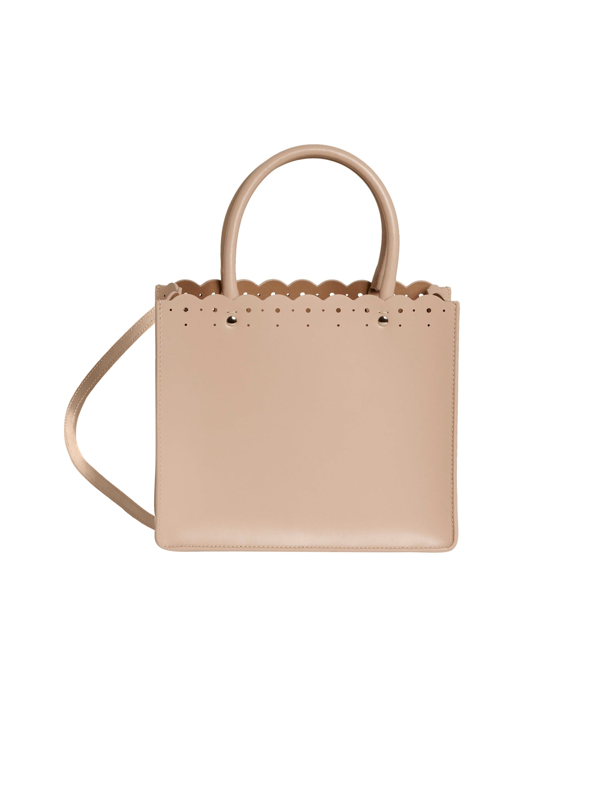 Sac cabas Garance 16 en cuir - Nude