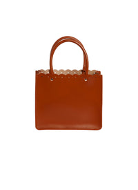Garance 16 Leather Tote Bag - Copper