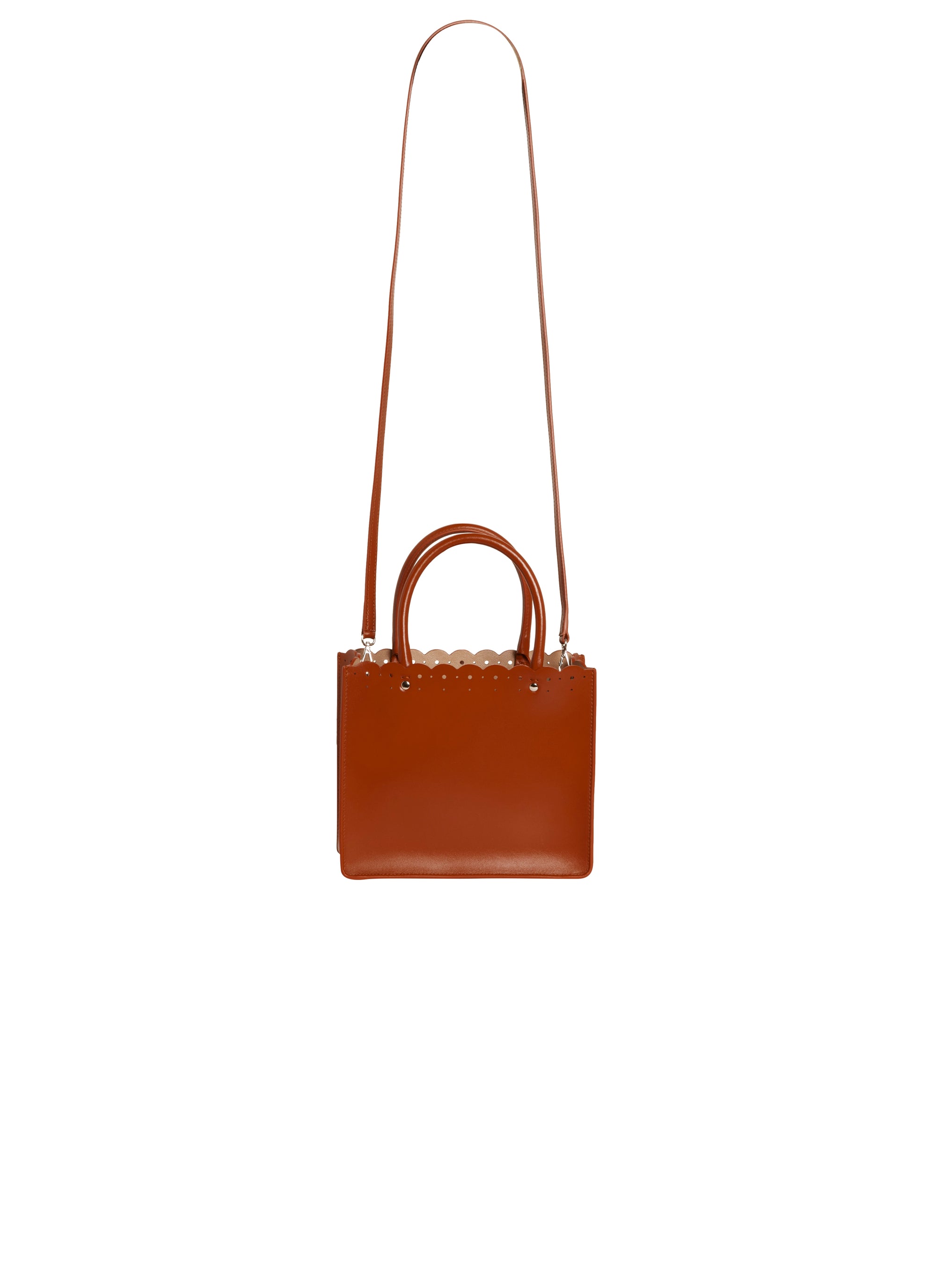Garance 16 Leather Tote Bag - Copper