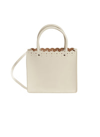 Garance 16 Leather Tote Bag - Ivory