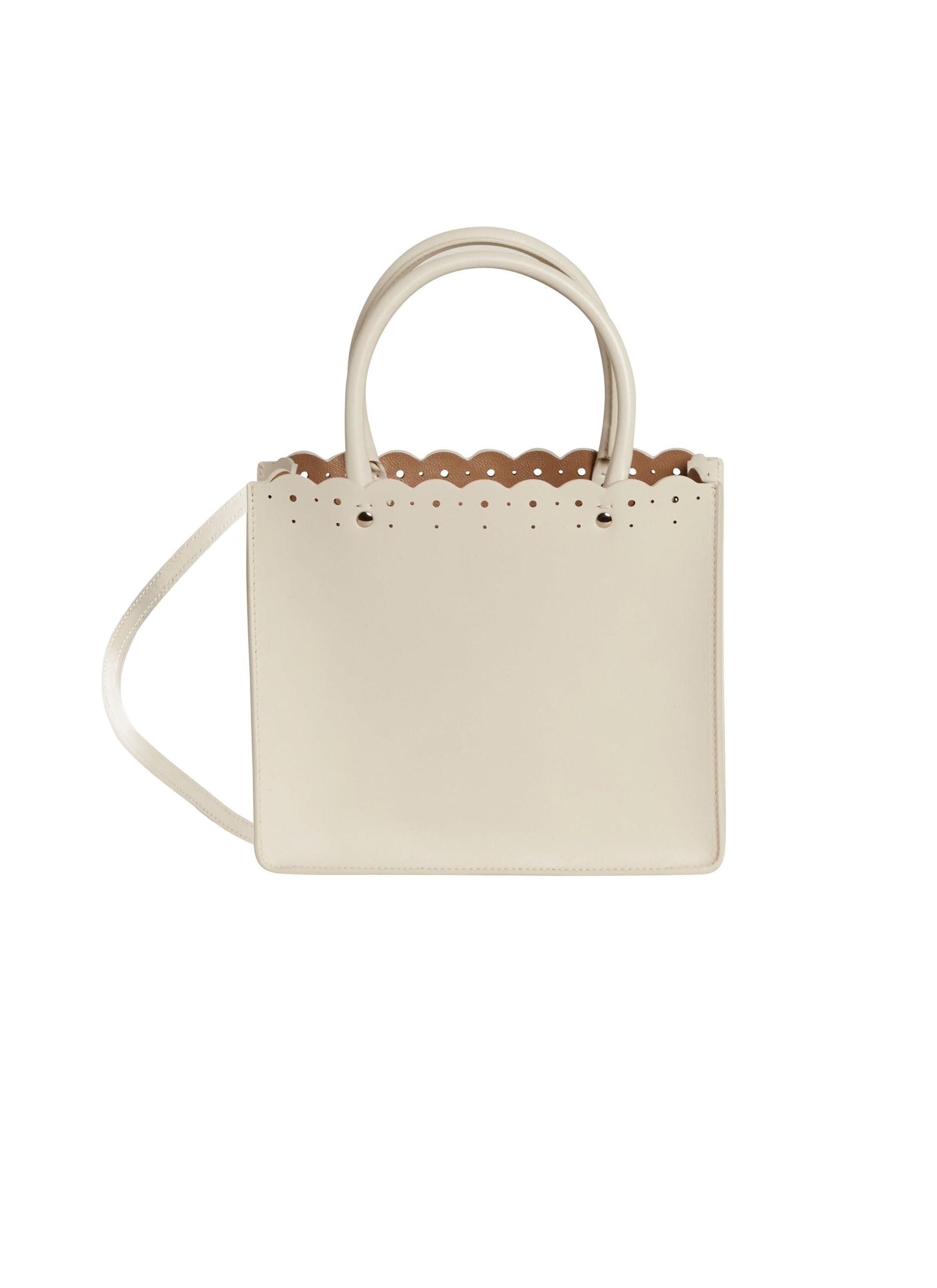 Garance 16 Leather Tote Bag - Ivory
