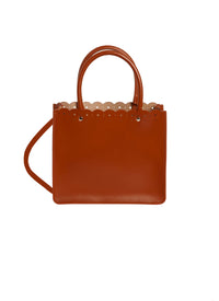 Garance 16 Leather Tote Bag - Copper