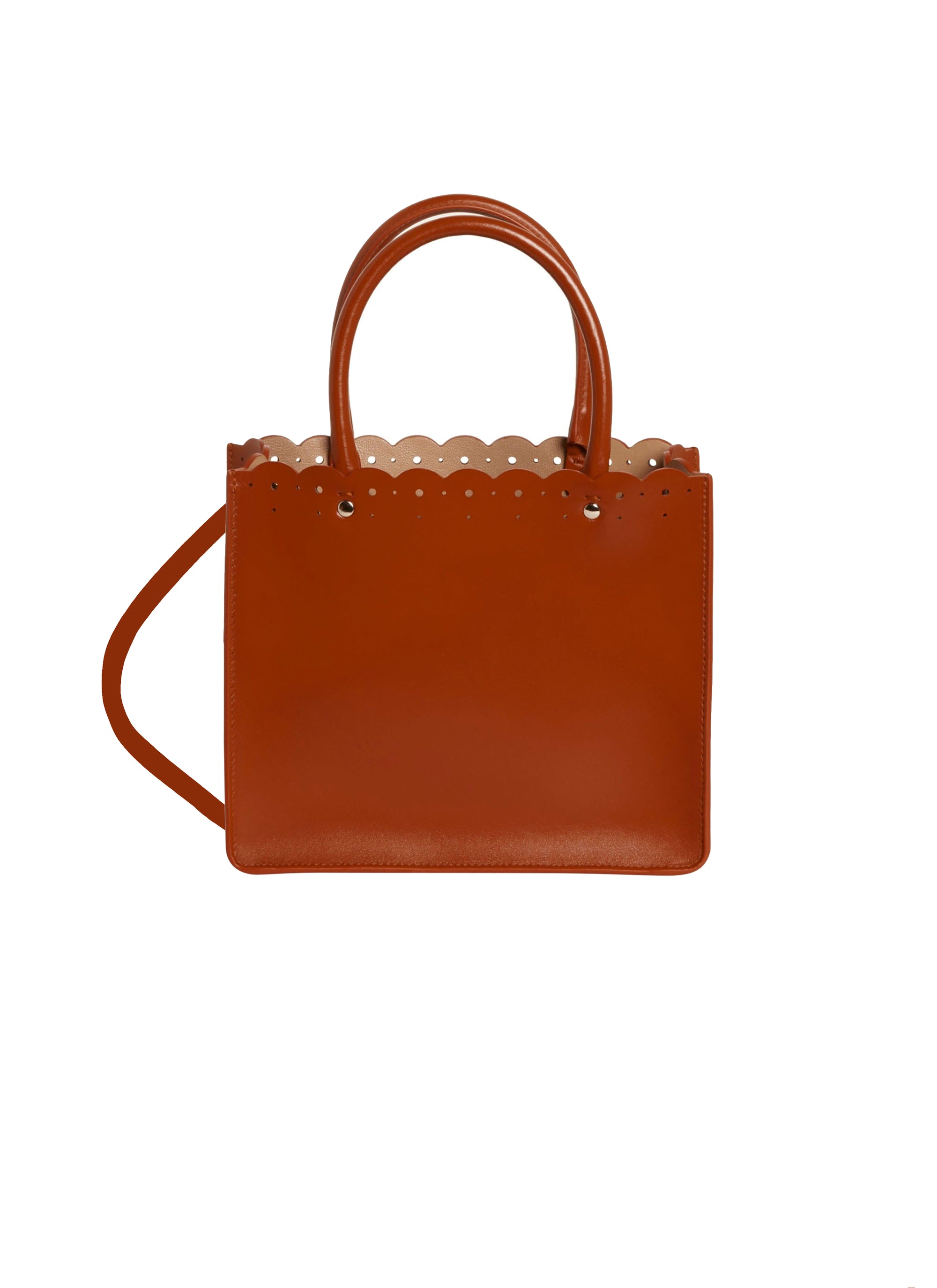 Garance 16 Leather Tote Bag - Copper
