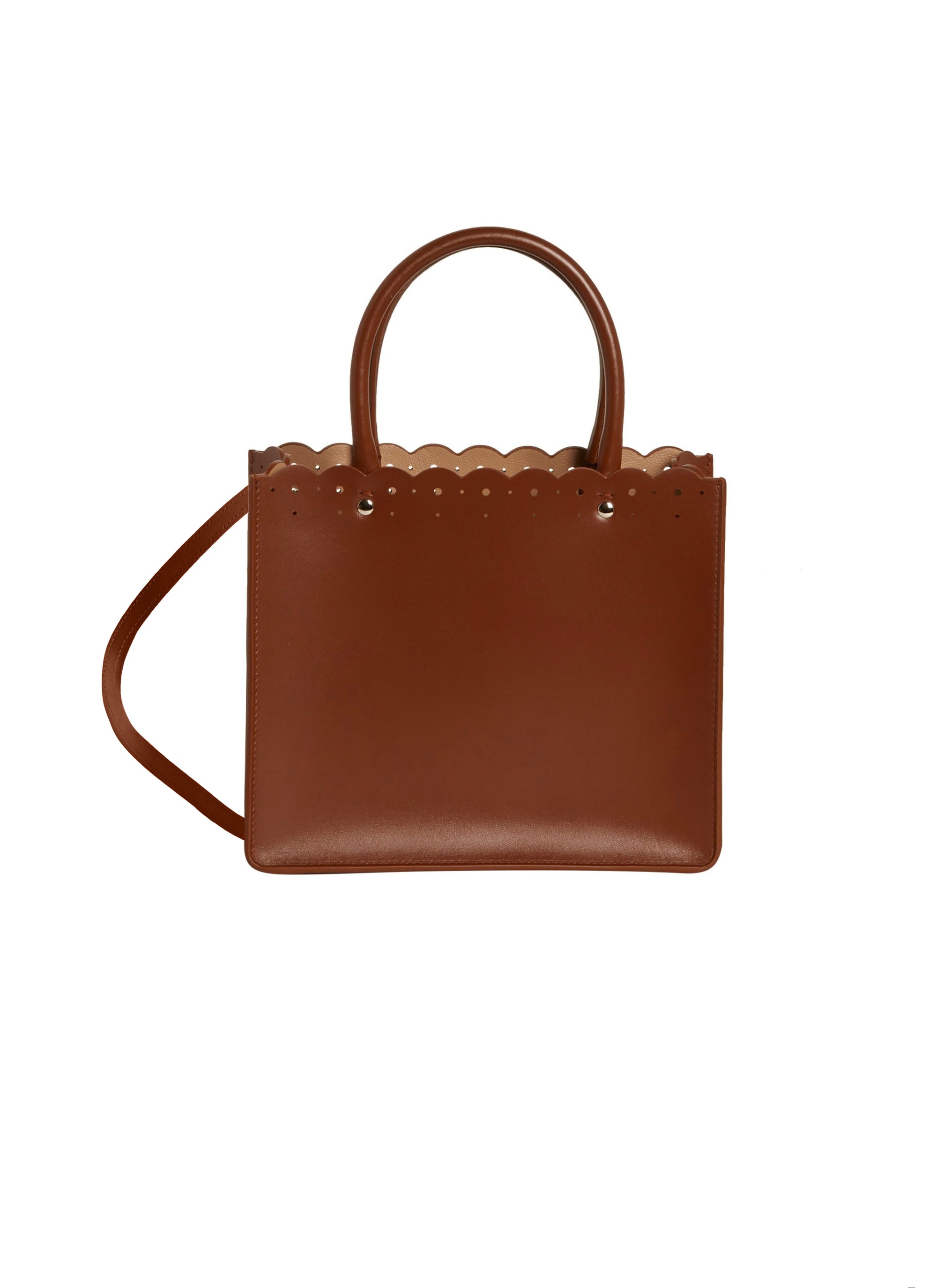 Sac cabas Garance 16 en cuir - Brun