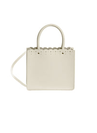 Sac cabas Garance 16 en cuir - Ivoire