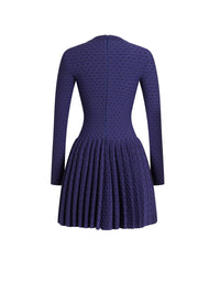 Robe Andalousie en laine - Indigo