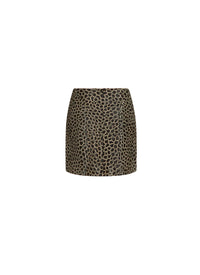 Asteroid Leather Mini Skirt - Black & Rose Gold