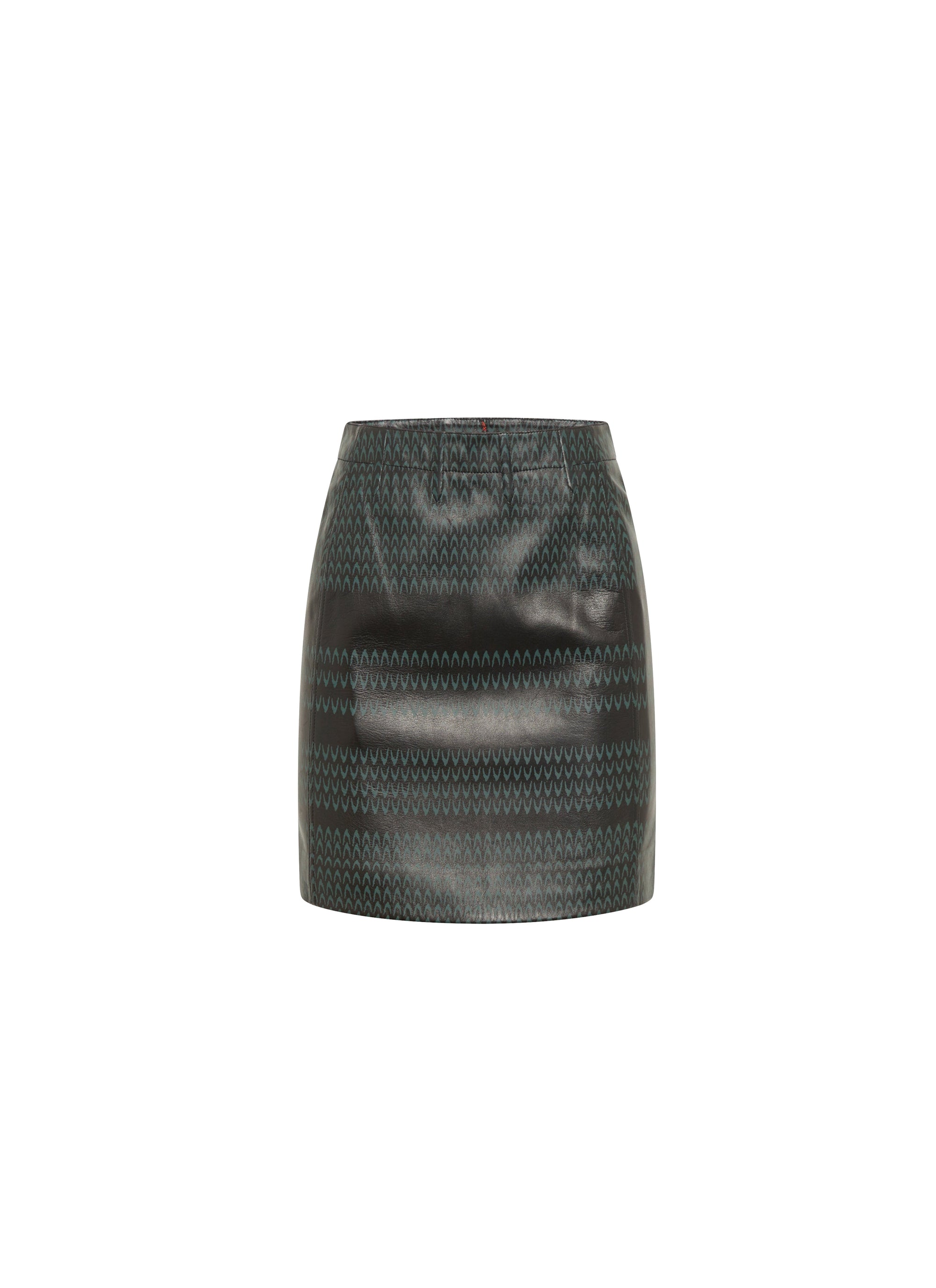 Mini-jupe en cuir - Noir & Or Rose