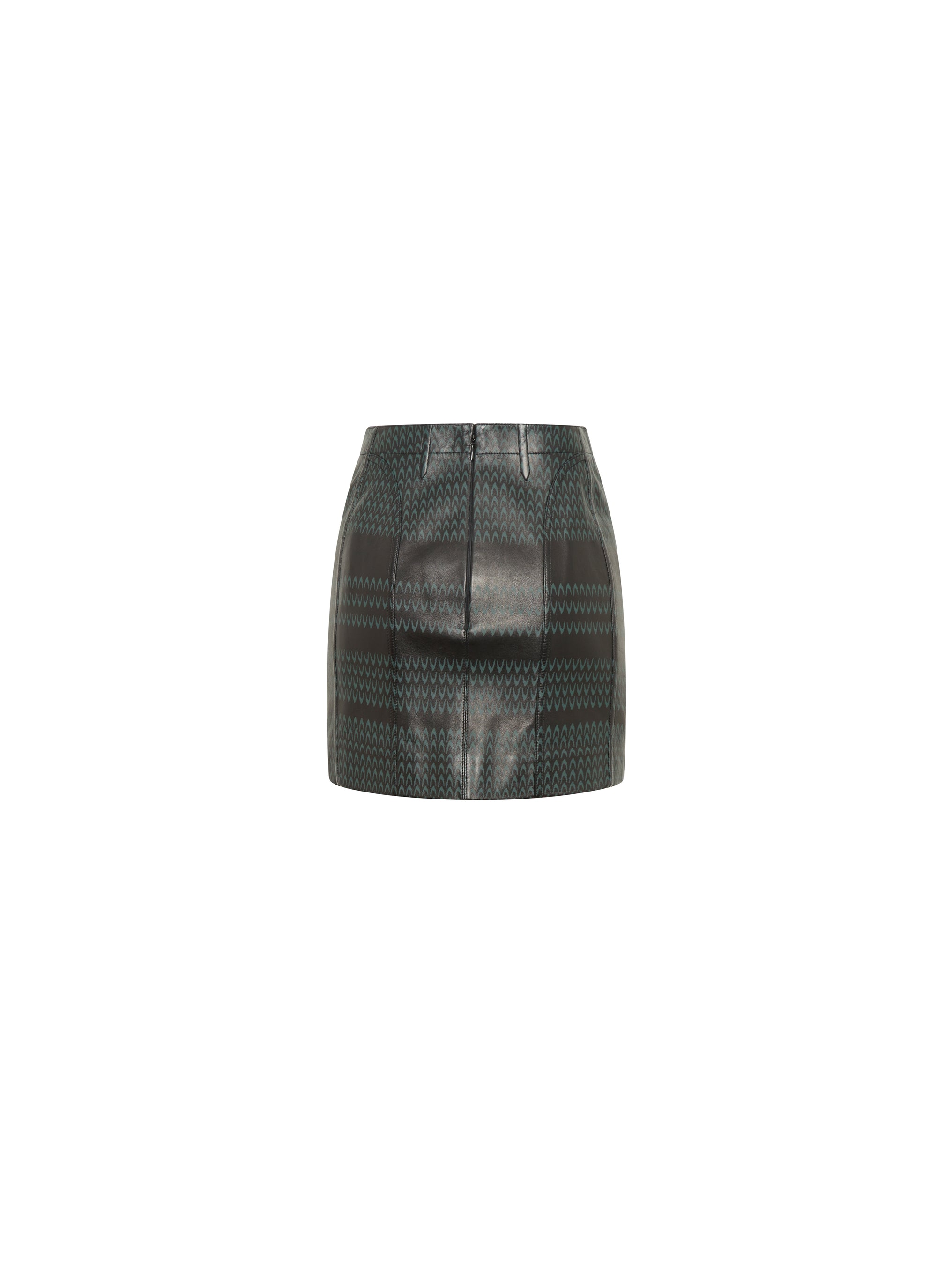 Mini-jupe en cuir - Noir & Or Rose
