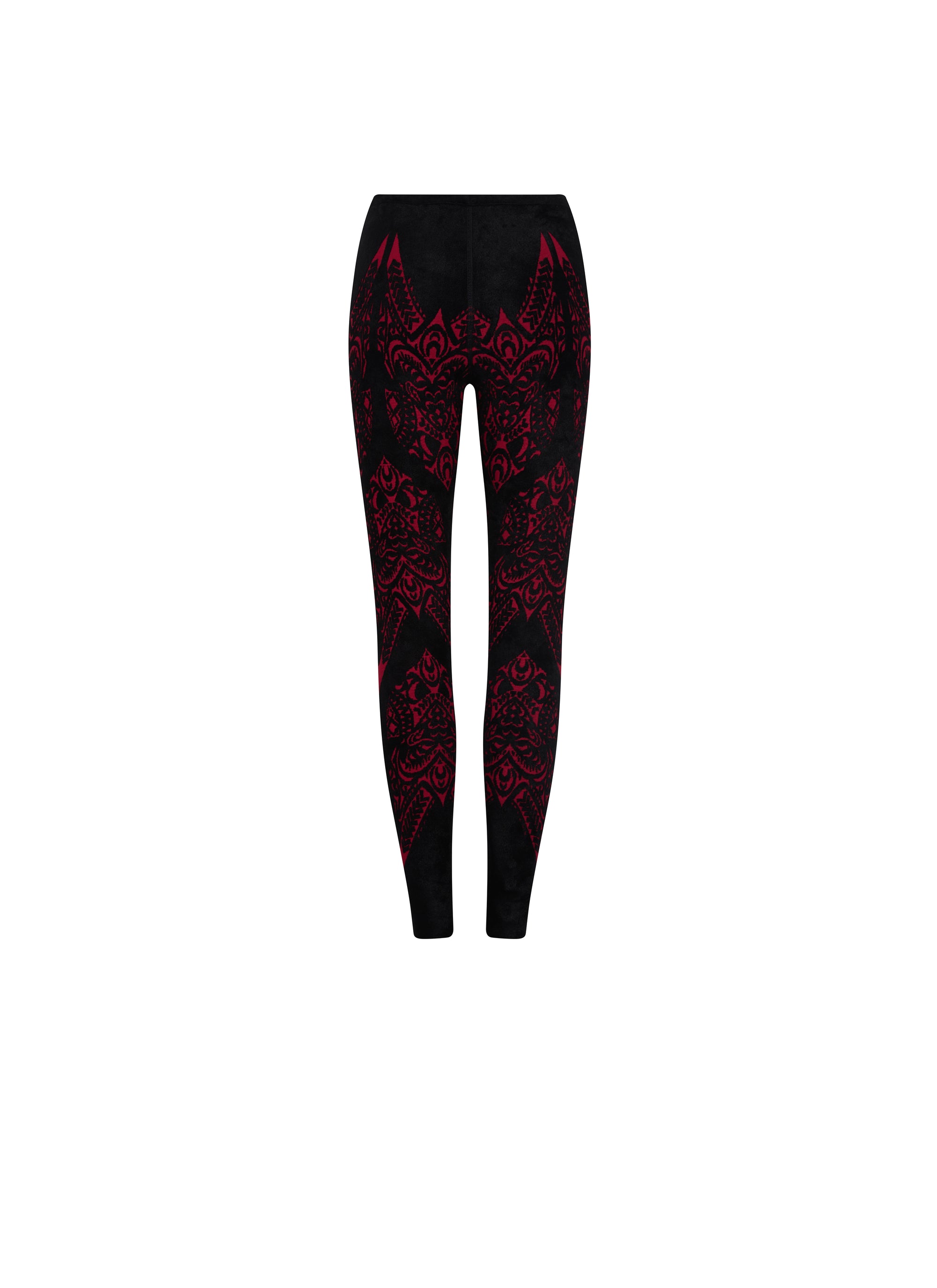 Legging à motif - Noir & Rubis