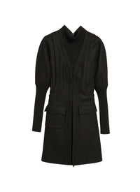 Robe zippée en cachemire - Noir