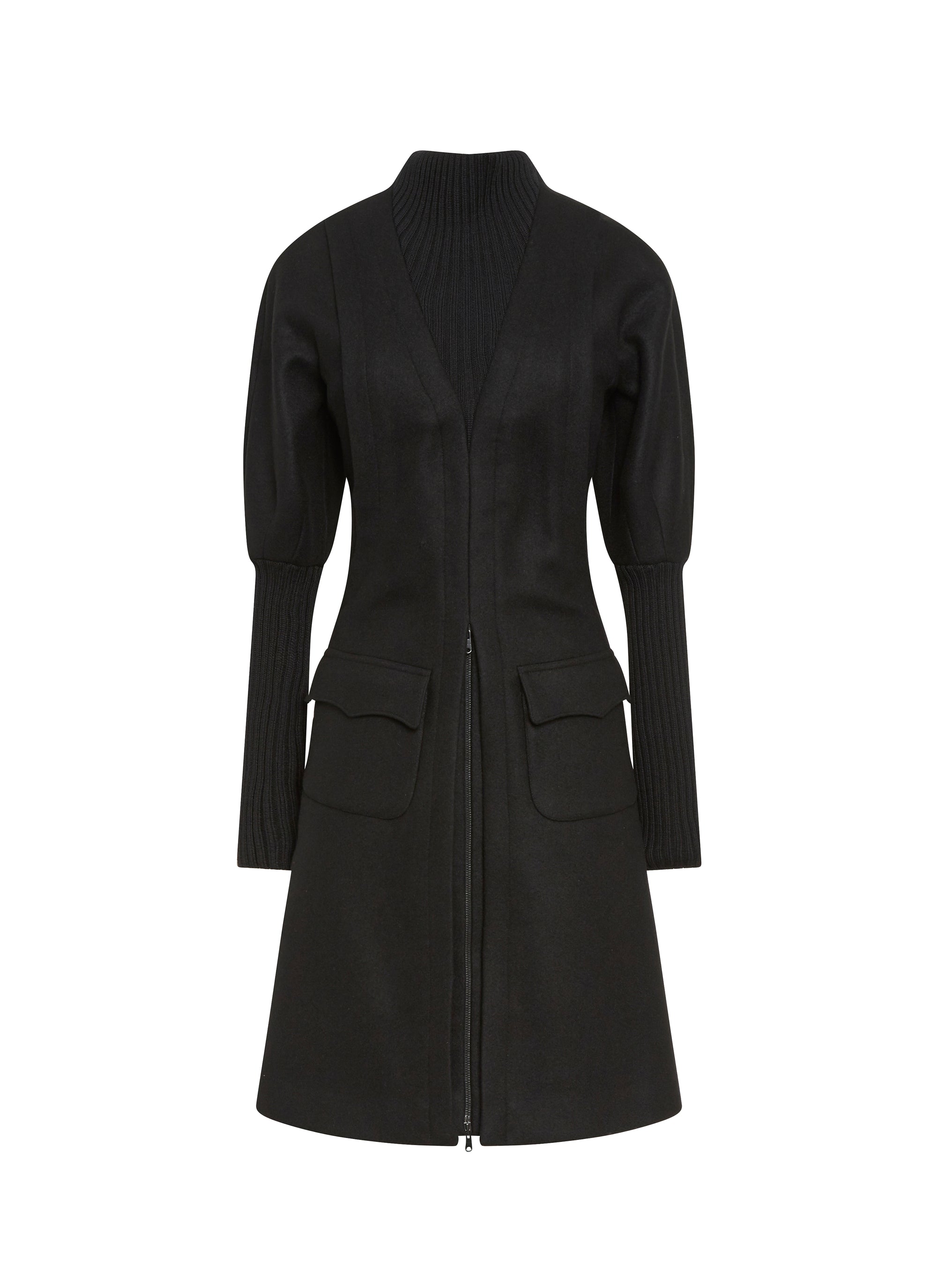 Robe en cachemire - Noir