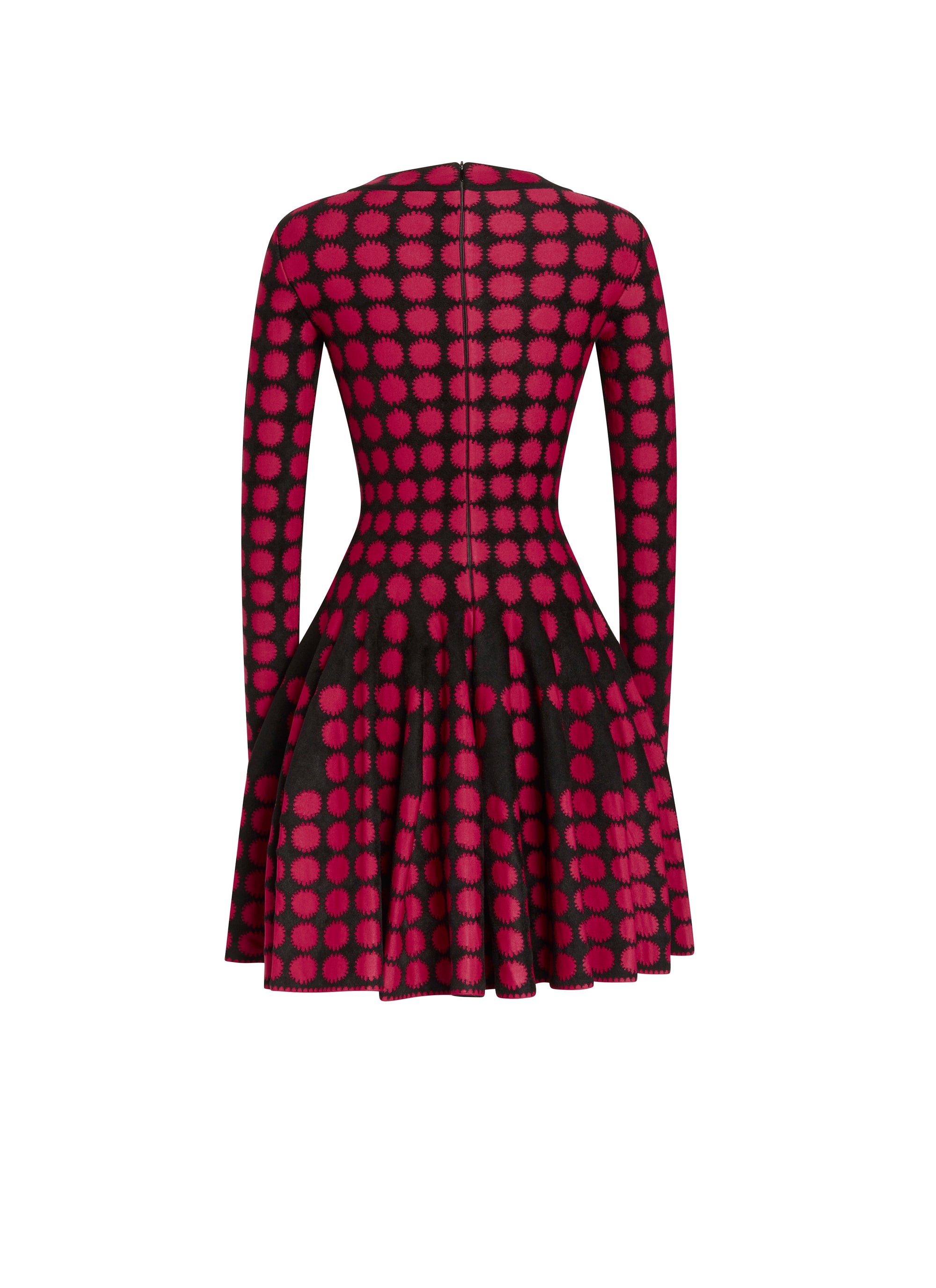 Contrast sun dress - Black & Ruby