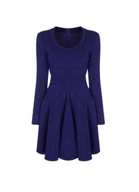 Galaxy long sleeve knitted dress - Indigo & Copper