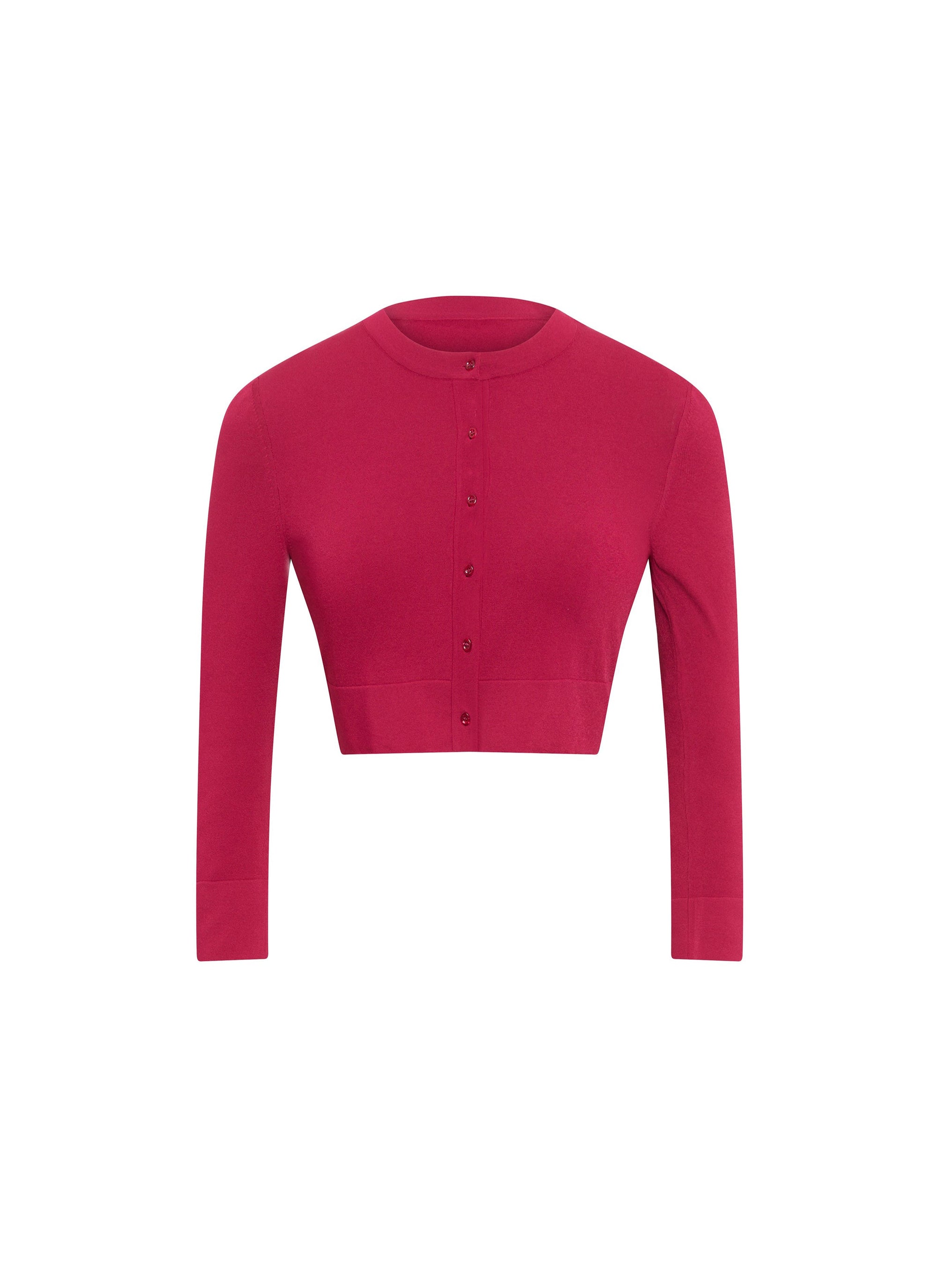 Knitted long sleeve button down cardigan - Purple