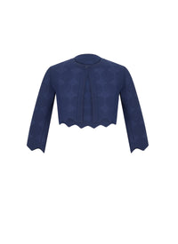 Vanuatu knitted cardigan - Cobalt