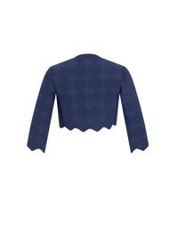 Vanuatu knitted cardigan - Cobalt