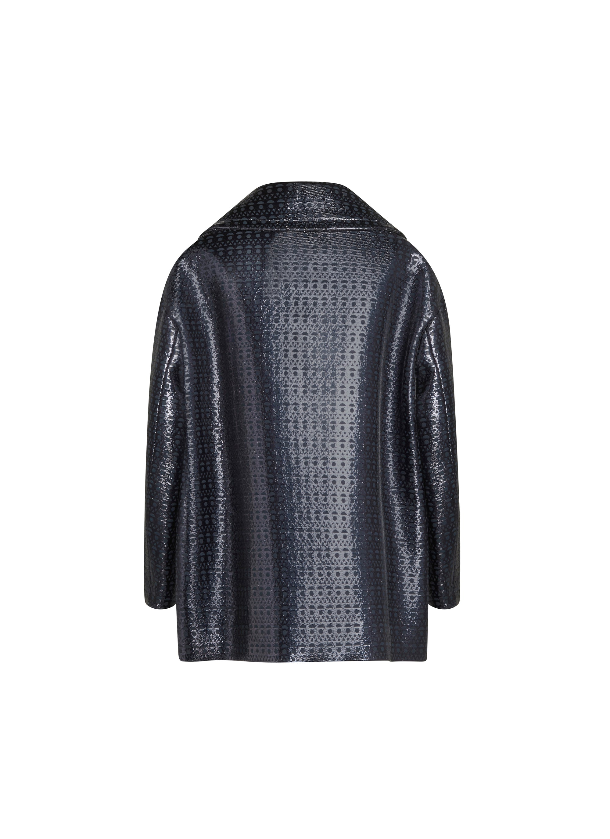 Coat in vienne wool jacquard - Multicolor