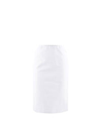 Honeycomb pencil skirt with stitching details - Pearl
