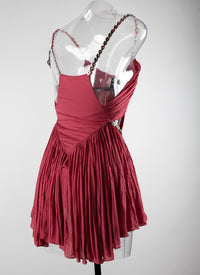 Robe coeur sans manches - Framboise