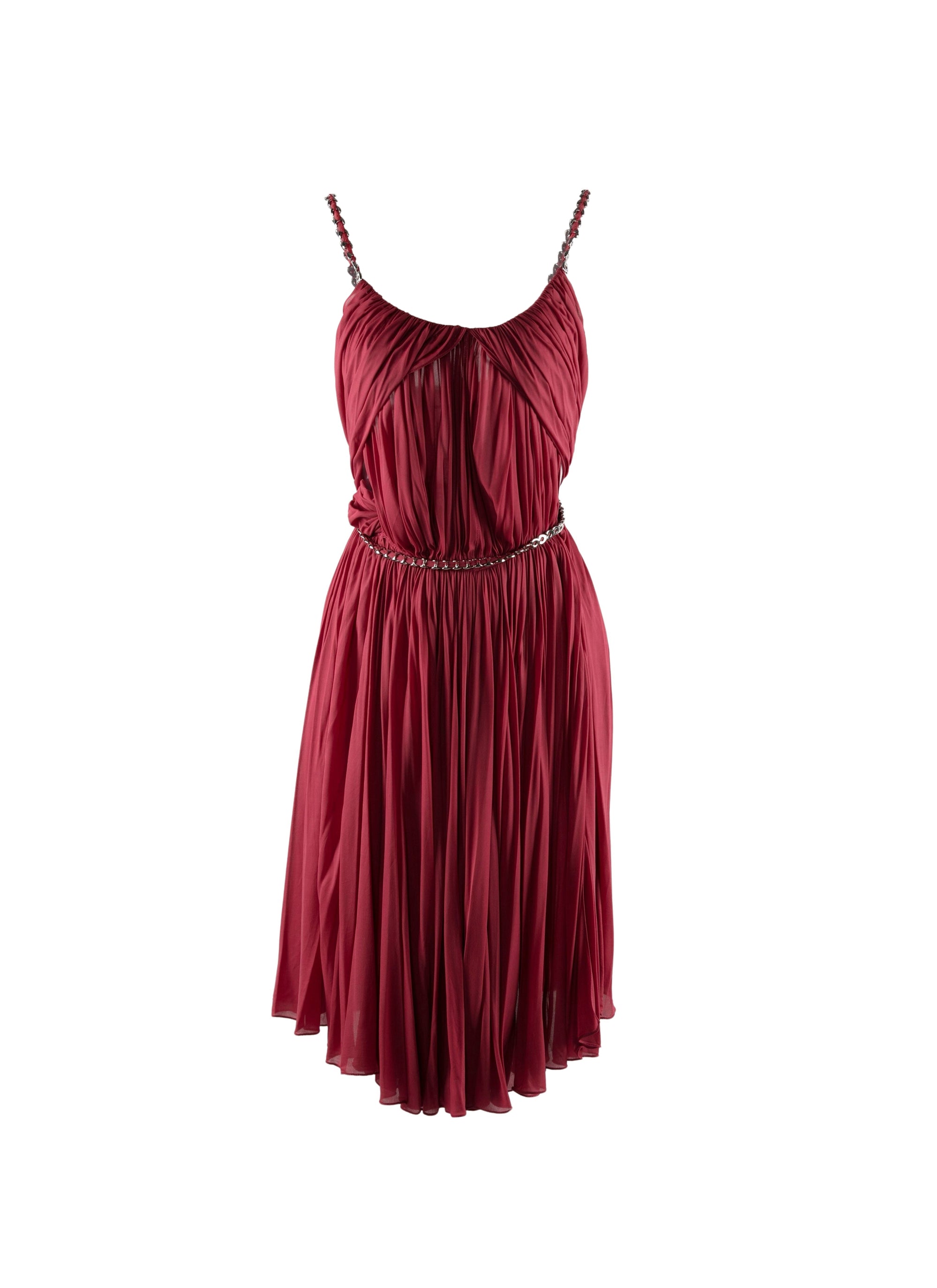 Sleeveless sweetheart dress - Crushed Raspberry