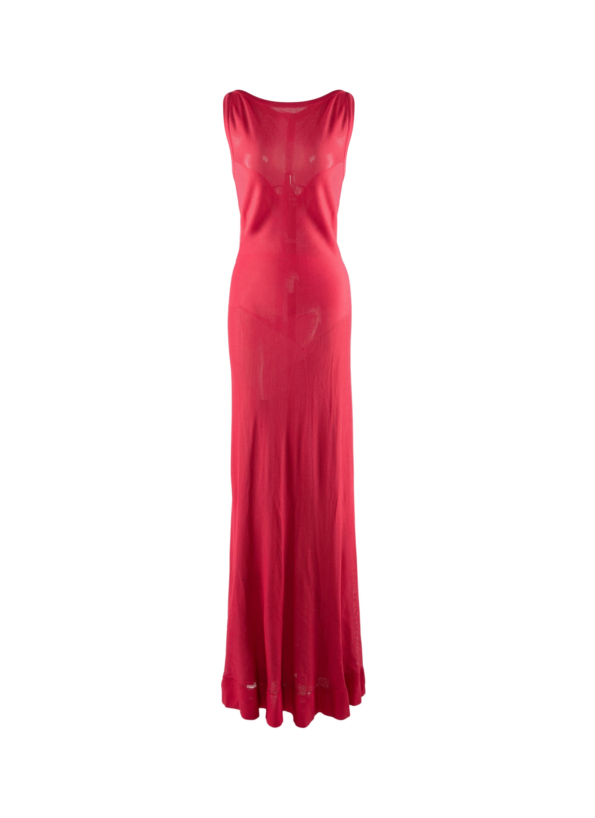 Boat neck dress - Raspberry