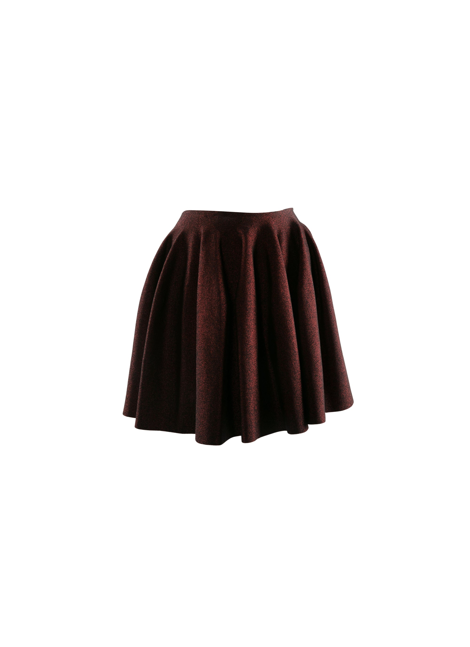Mini-jupe patineuse irisée - Bois de Rose