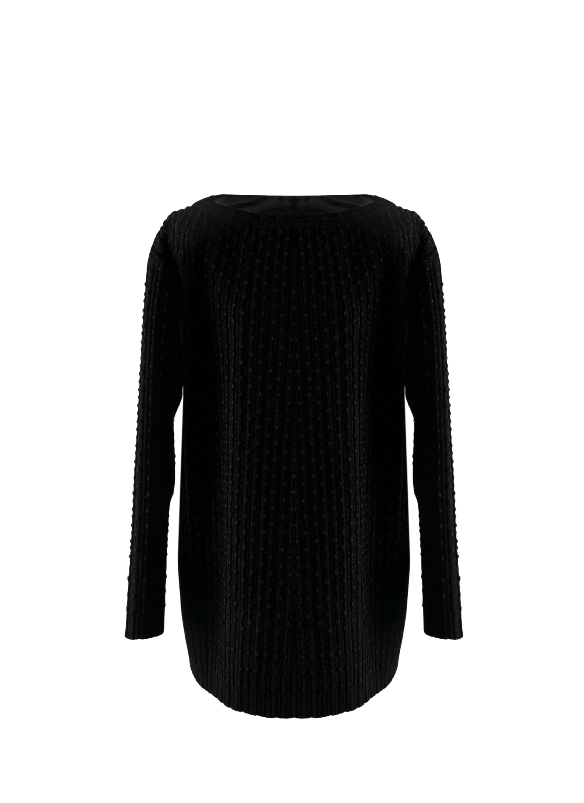 Pull métallisé à coupe ample - Noir & Noir