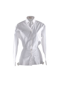 Chemise basque à manches longues - Blanc