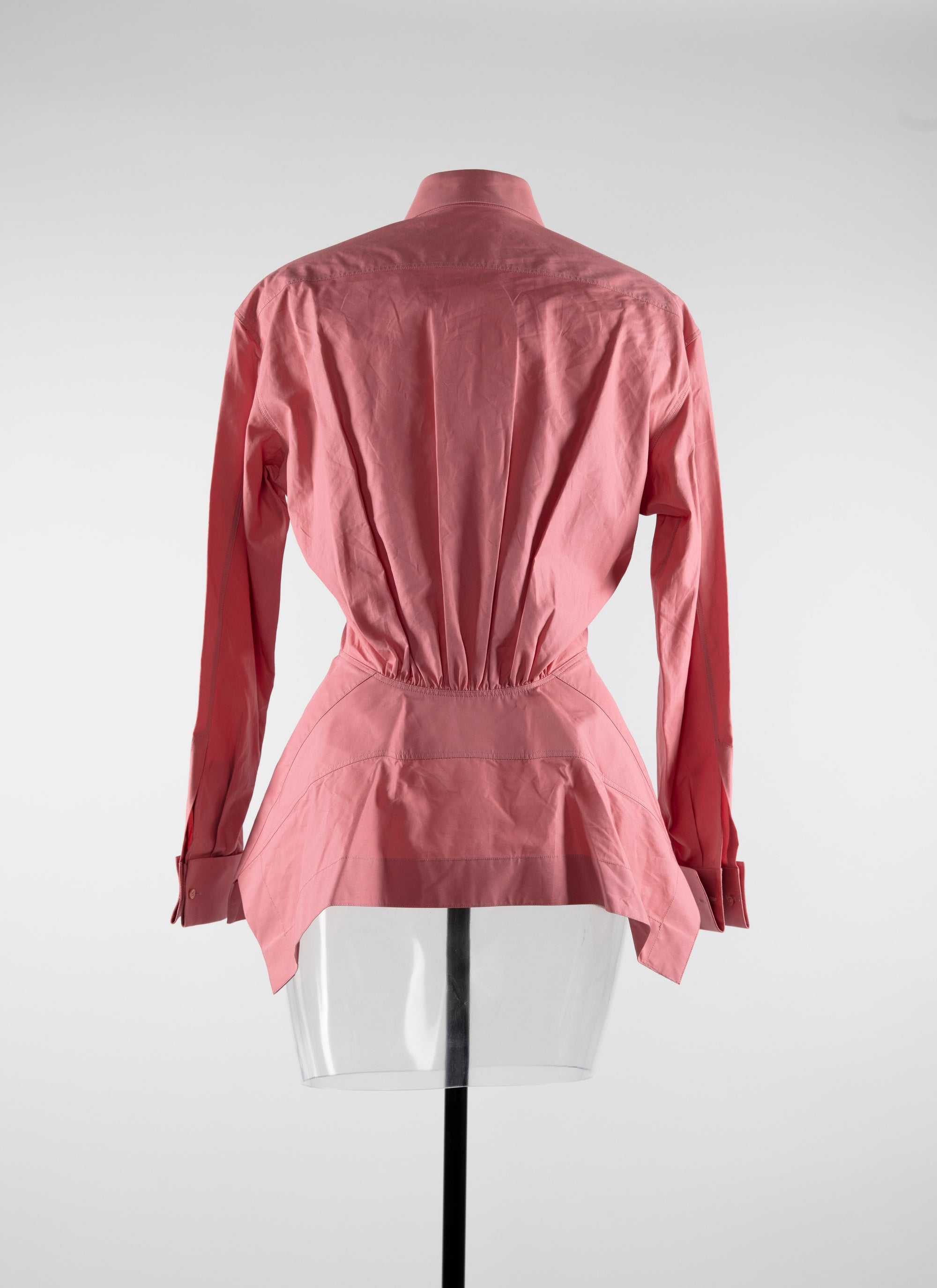 Chemise basque à manches longues - Framboise