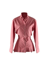 Chemise basque à manches longues - Framboise