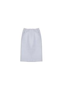 Jupe crayon courte avec détail couture - Blanc
