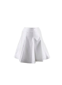 Jupe patineuse unie - Blanc