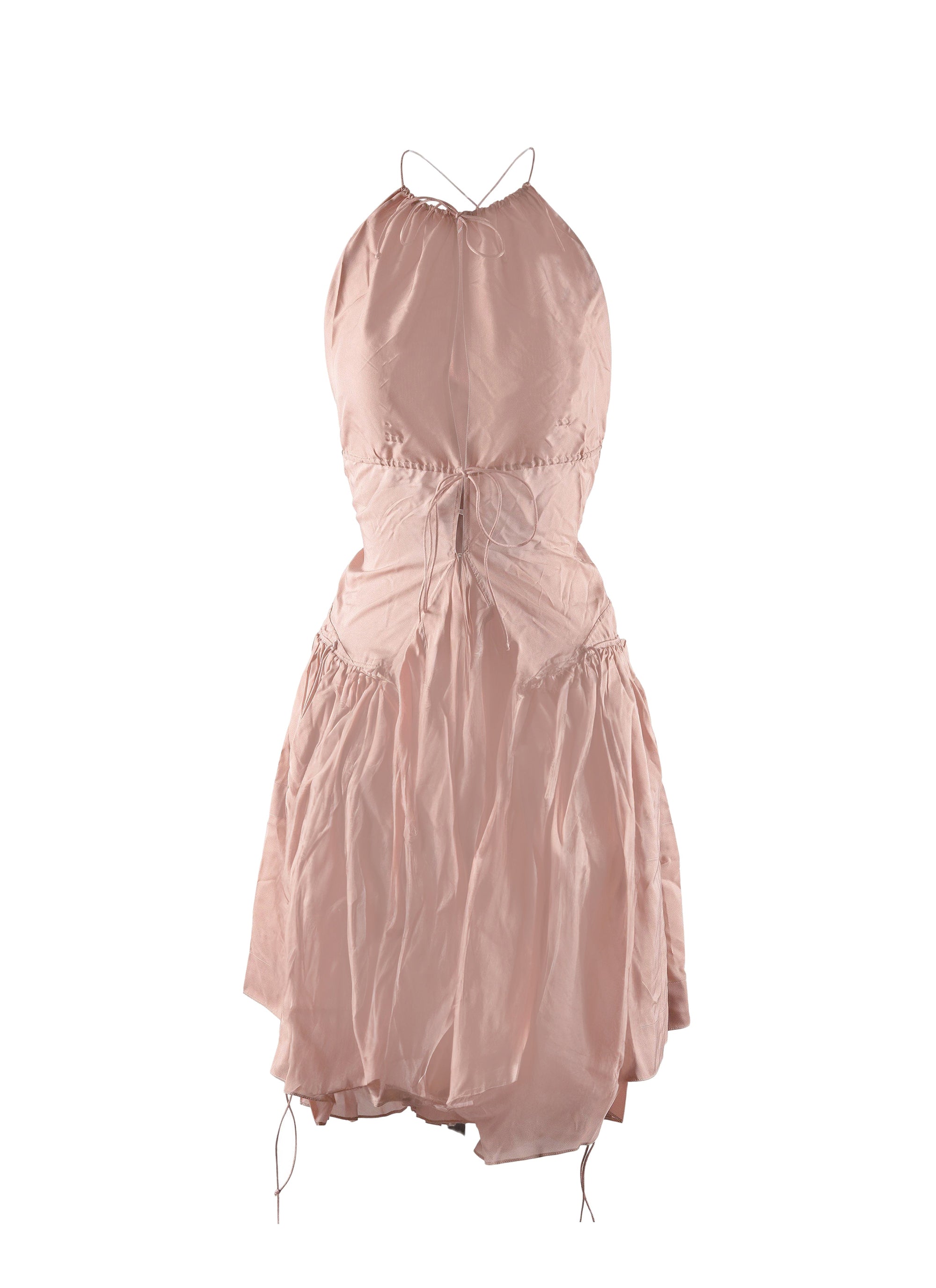 Robe sans manches en soie - Noisette & Or